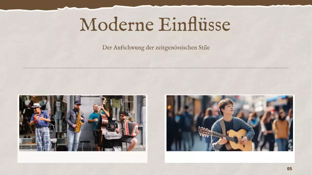 Brown Vintage Musik Geschichte