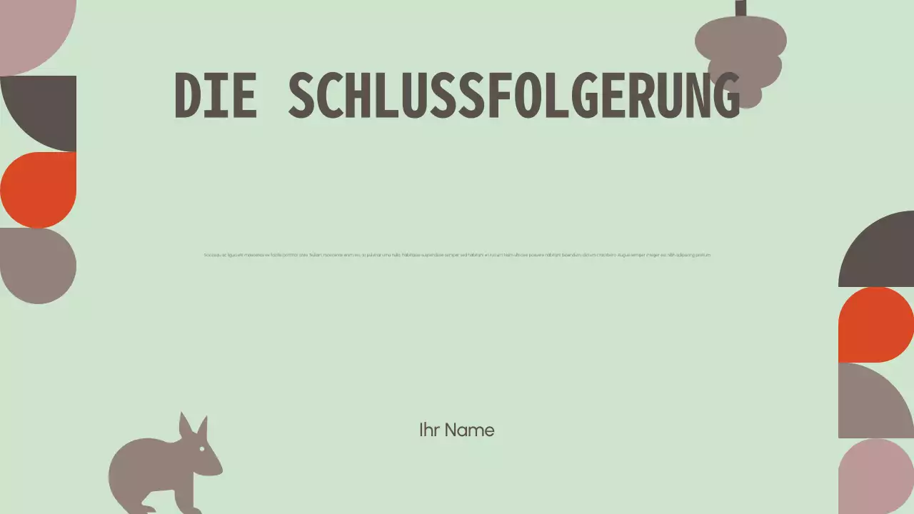 Minimalistische Präsentation zum Schutz von Wildtieren Non-Profit