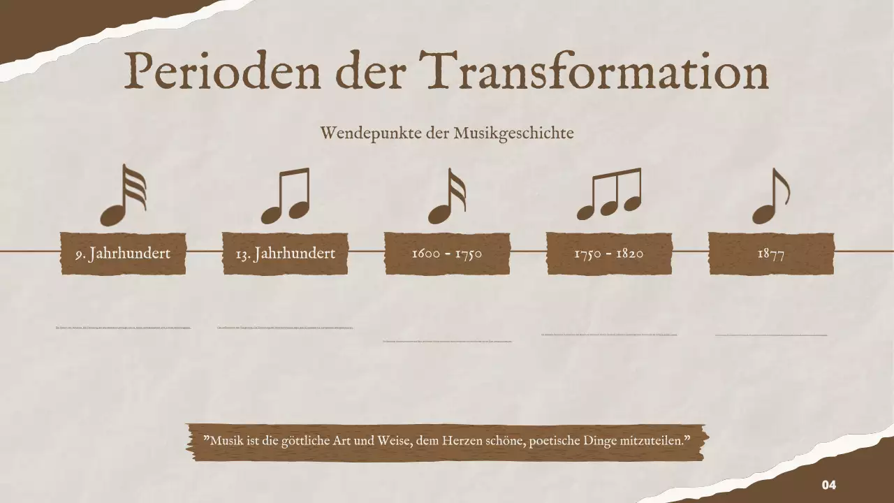 Brown Vintage Musik Geschichte