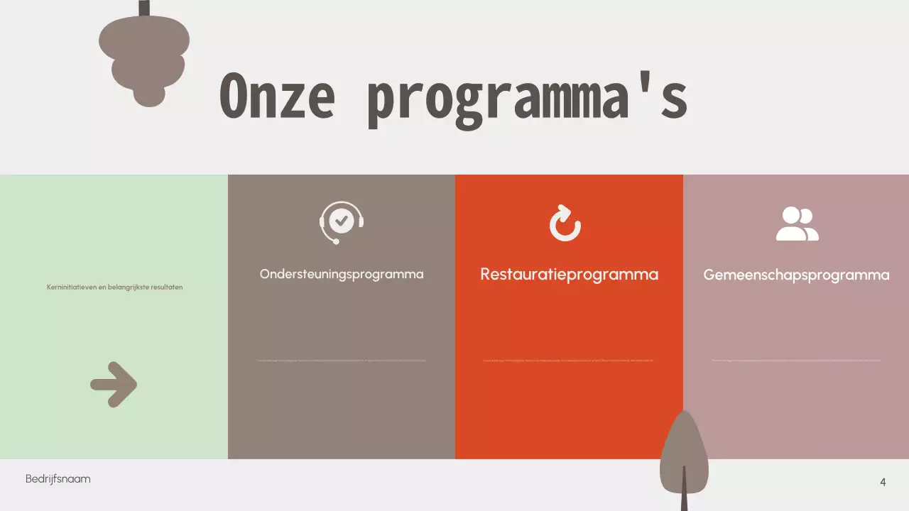 Minimalistische Wildlife Bescherming Non-profit Presentatie