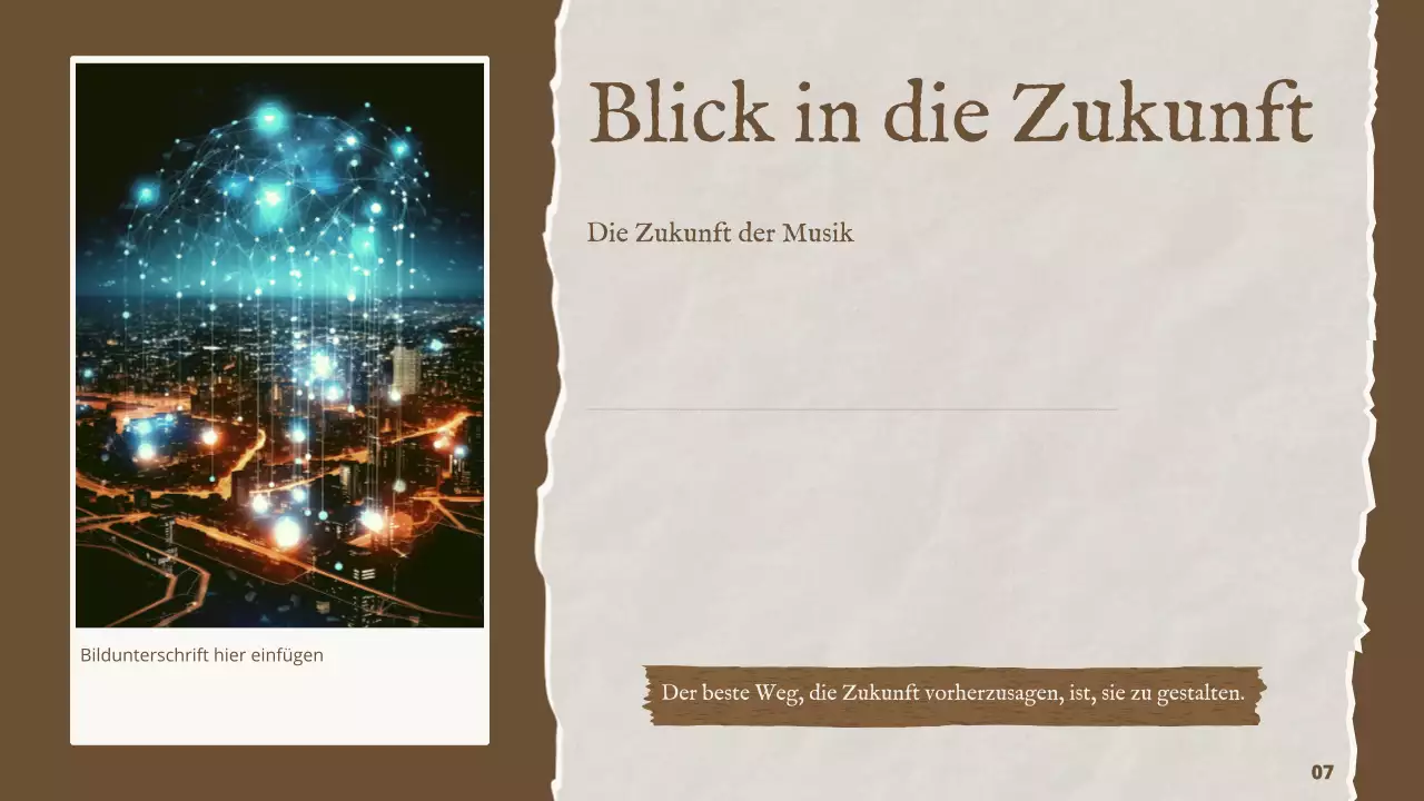 Brown Vintage Musik Geschichte