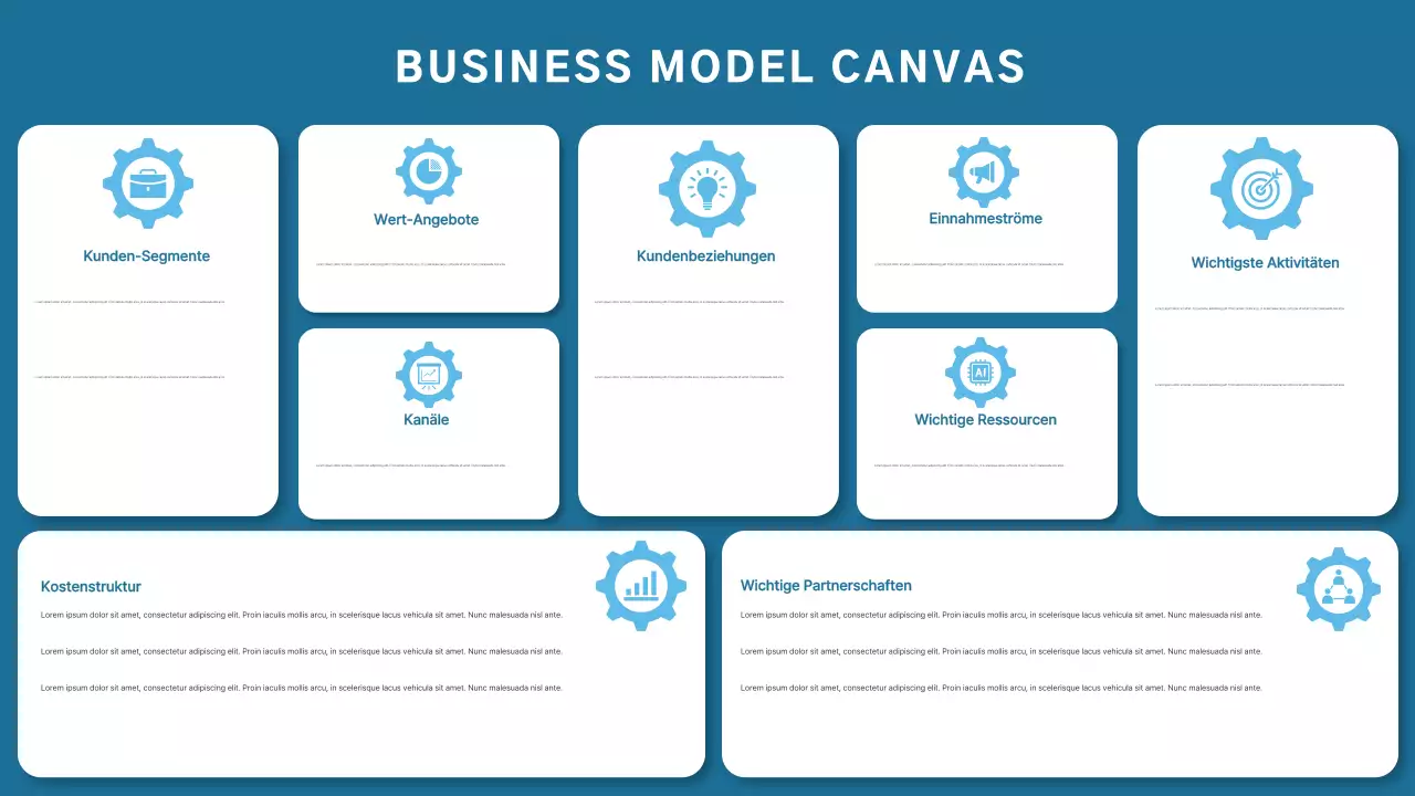 blue modern business plan layout