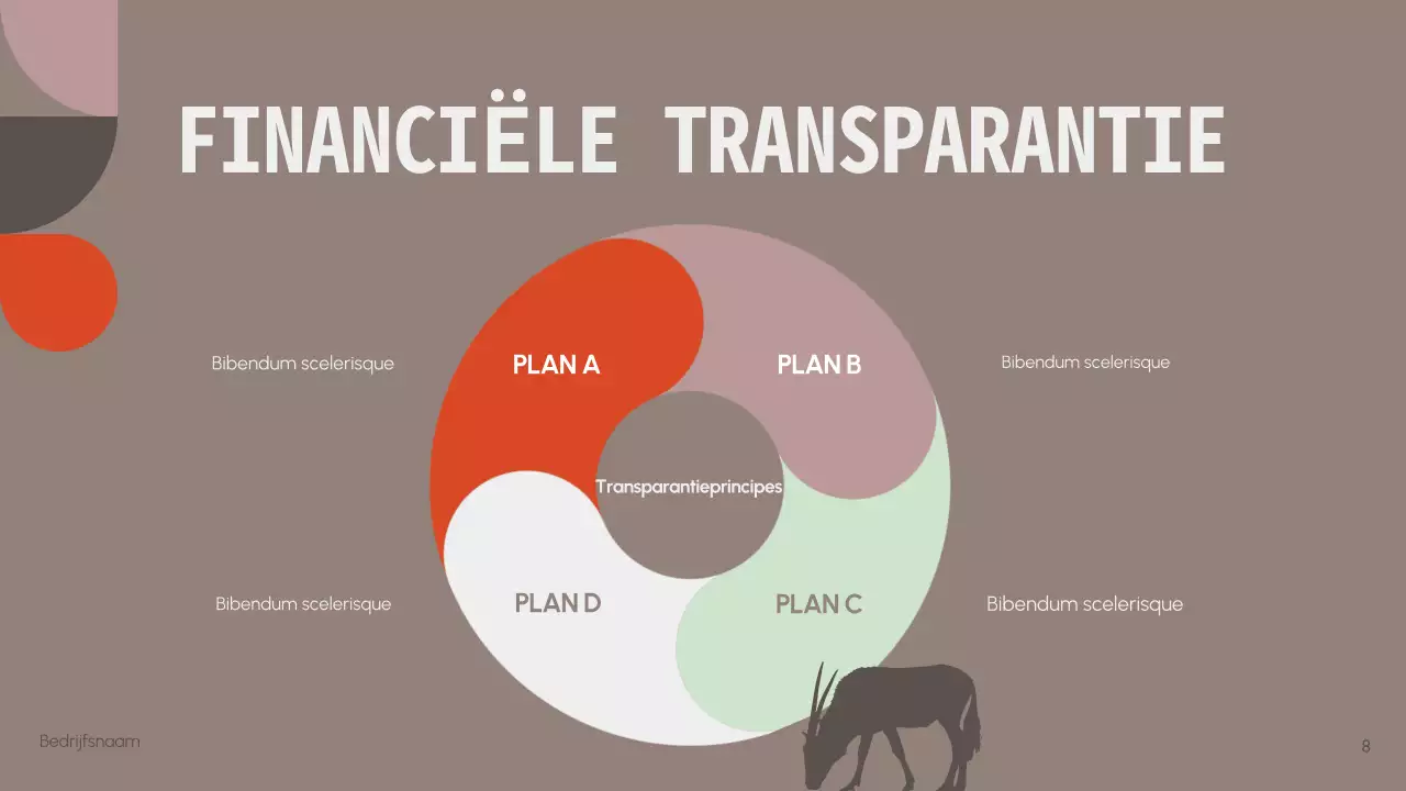 Minimalistische Wildlife Bescherming Non-profit Presentatie