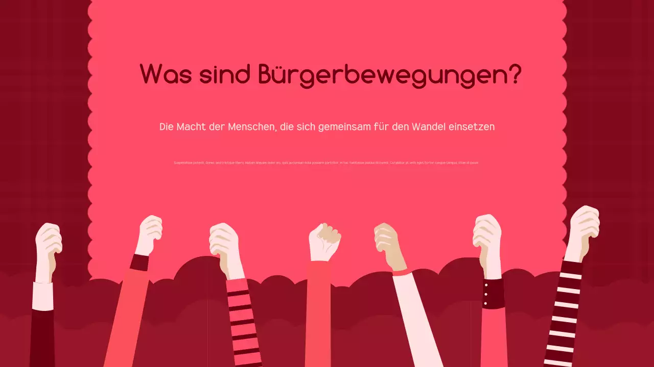 red modern activism Ankündigung