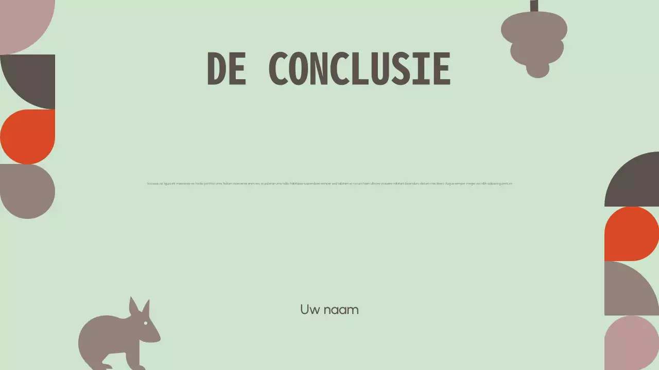 Minimalistische Wildlife Bescherming Non-profit Presentatie