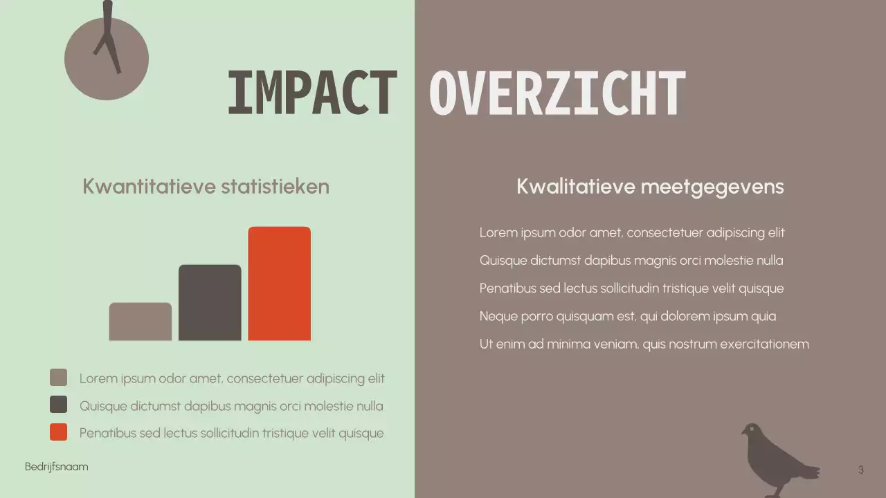 Minimalistische Wildlife Bescherming Non-profit Presentatie