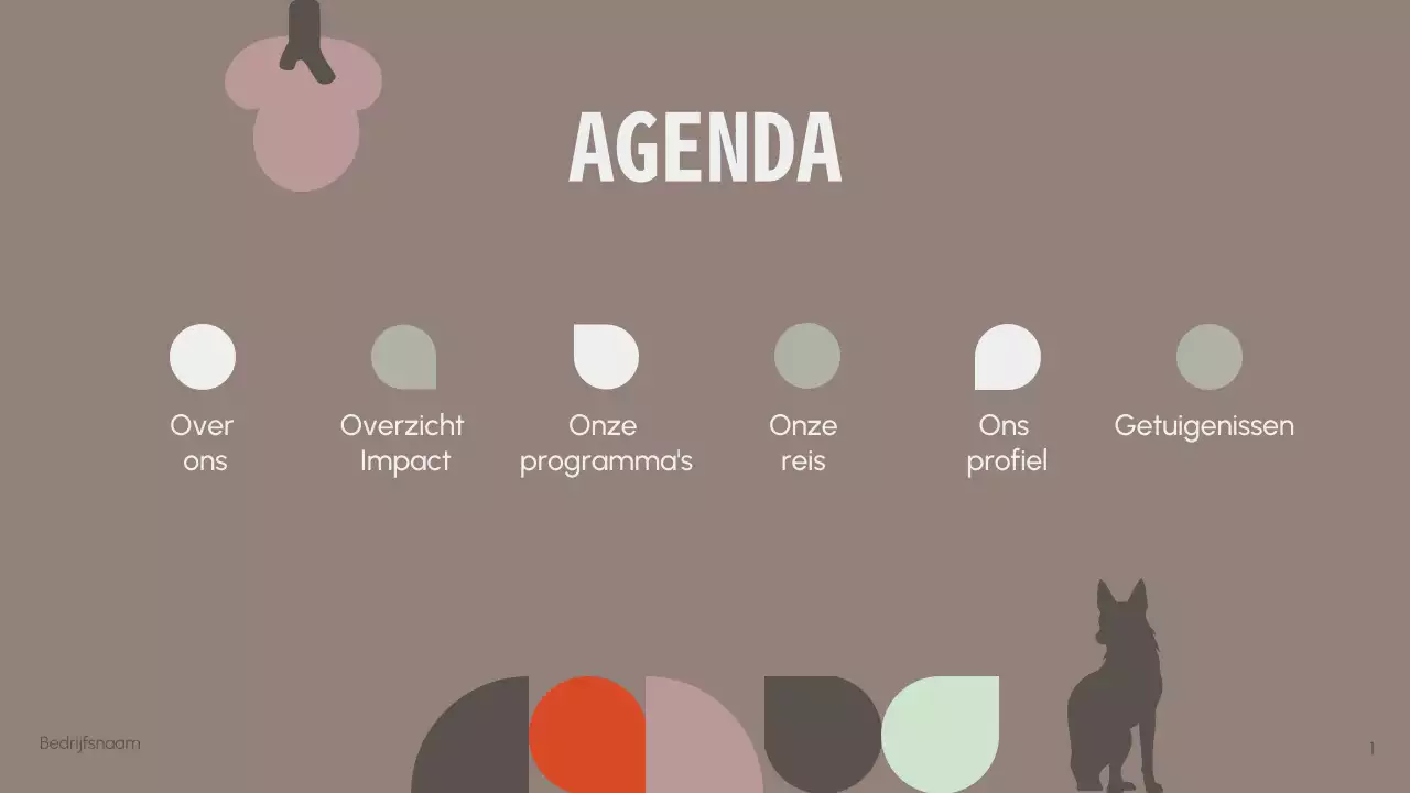 Minimalistische Wildlife Bescherming Non-profit Presentatie