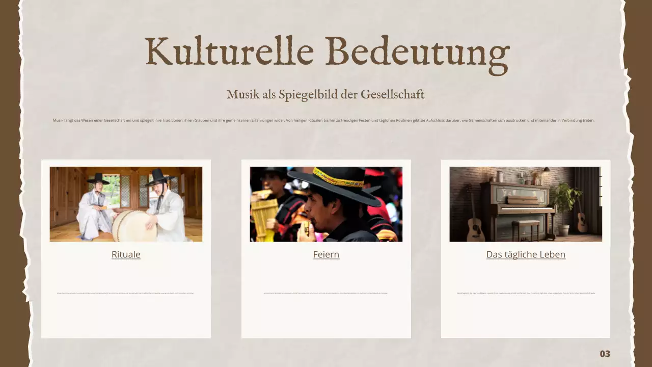 Brown Vintage Musik Geschichte