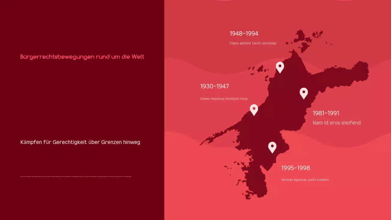 red modern activism Ankündigung