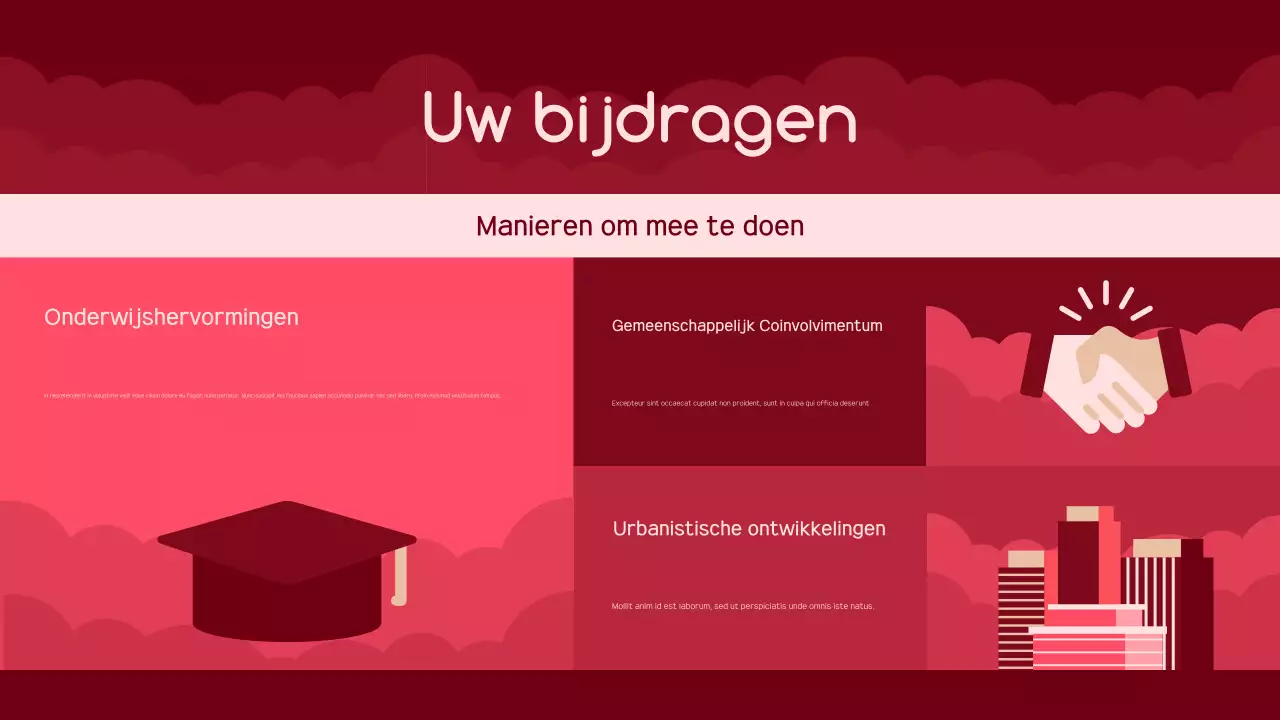 rood modern activisme aankondiging