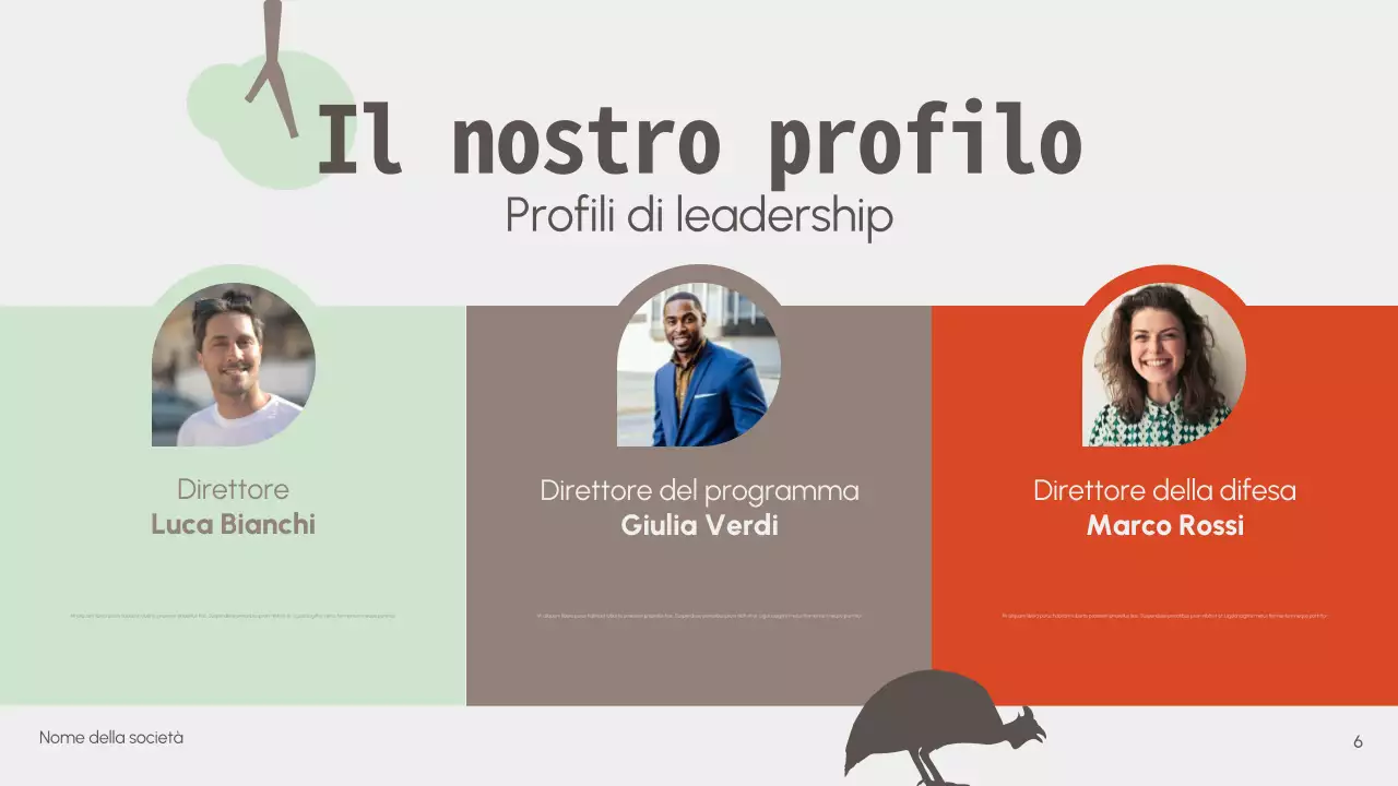 Presentazione minimalista della protezione della fauna selvatica senza scopo di lucro