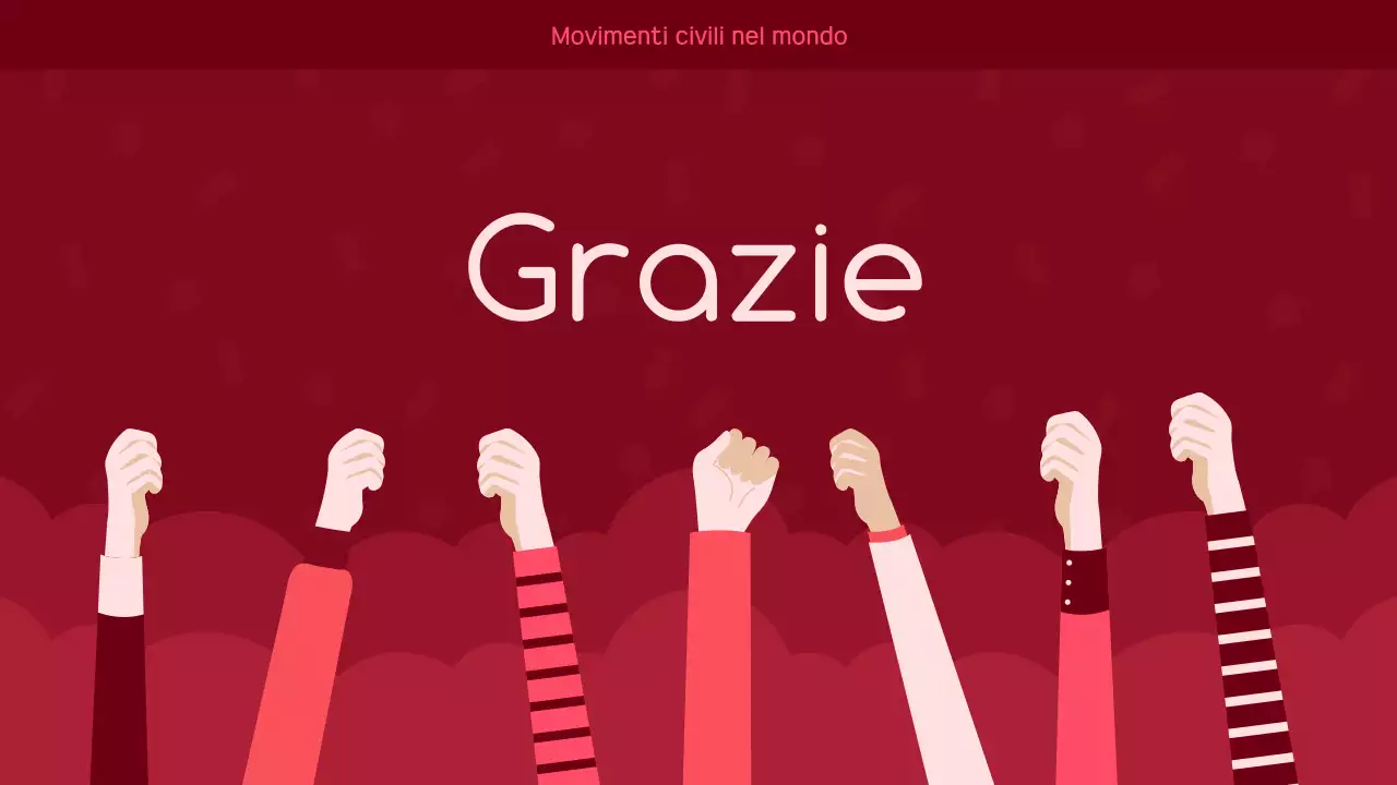 annuncio di attivismo rosso moderno