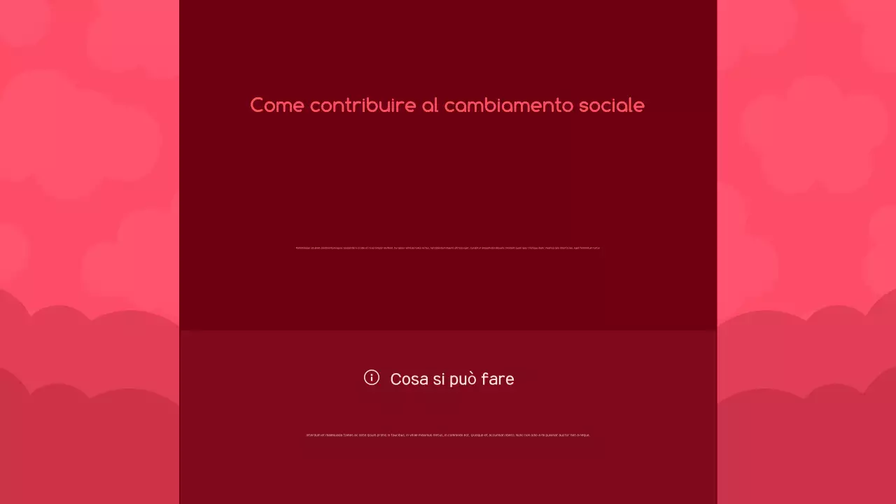 annuncio di attivismo rosso moderno