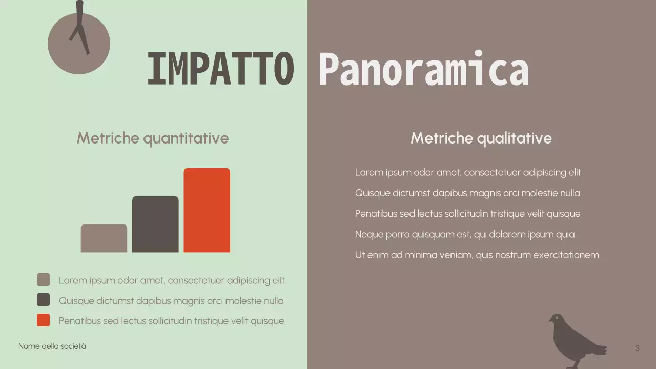 Presentazione minimalista della protezione della fauna selvatica senza scopo di lucro