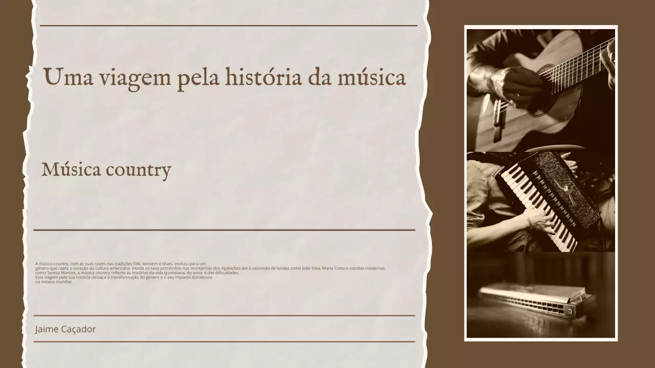 História da música vintage castanha