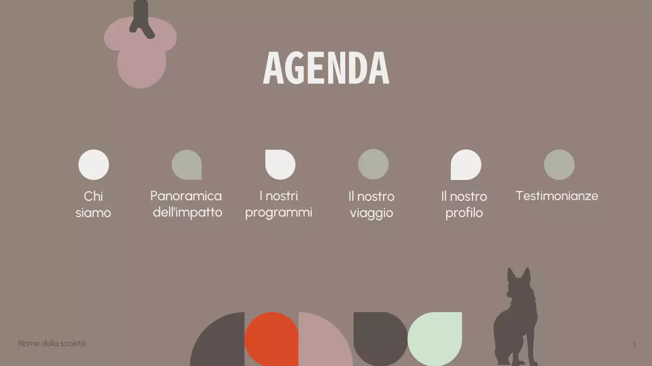 Presentazione minimalista della protezione della fauna selvatica senza scopo di lucro