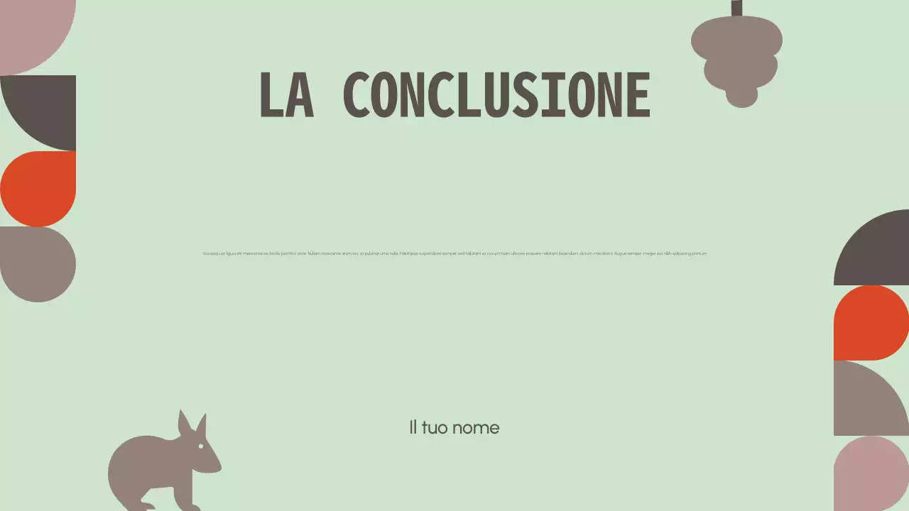 Presentazione minimalista della protezione della fauna selvatica senza scopo di lucro