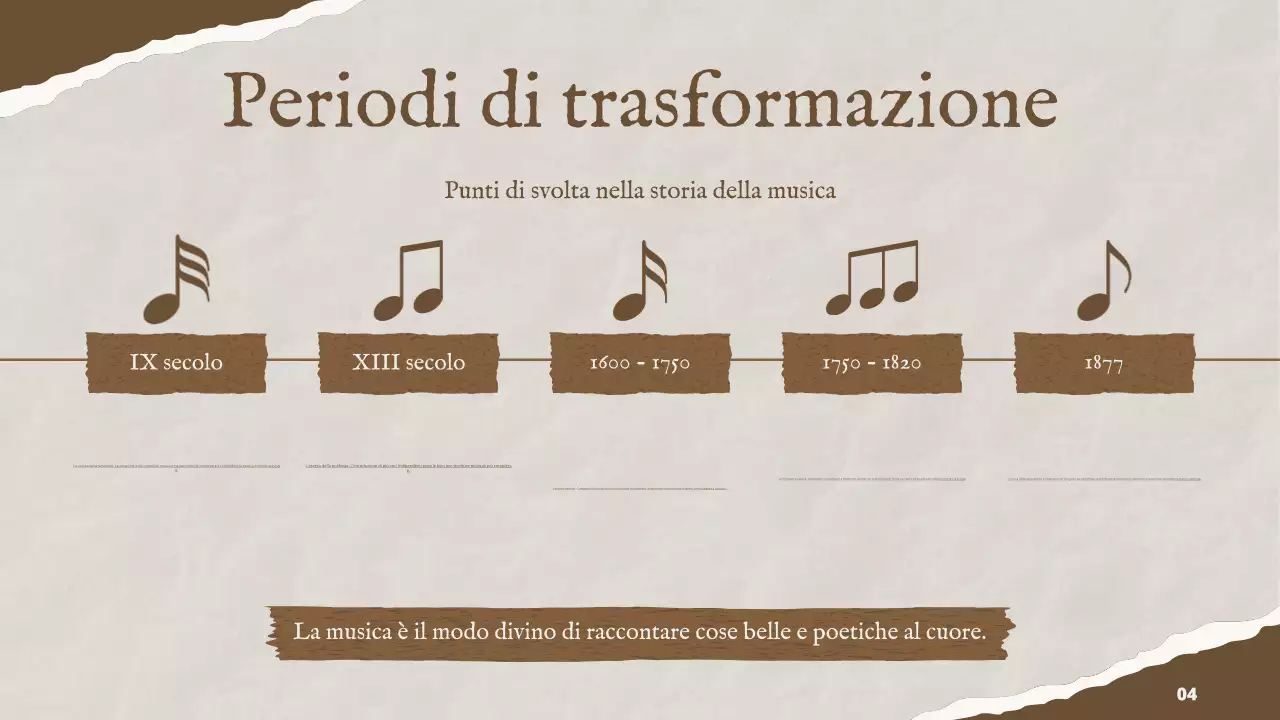 Storia della musica vintage marrone
