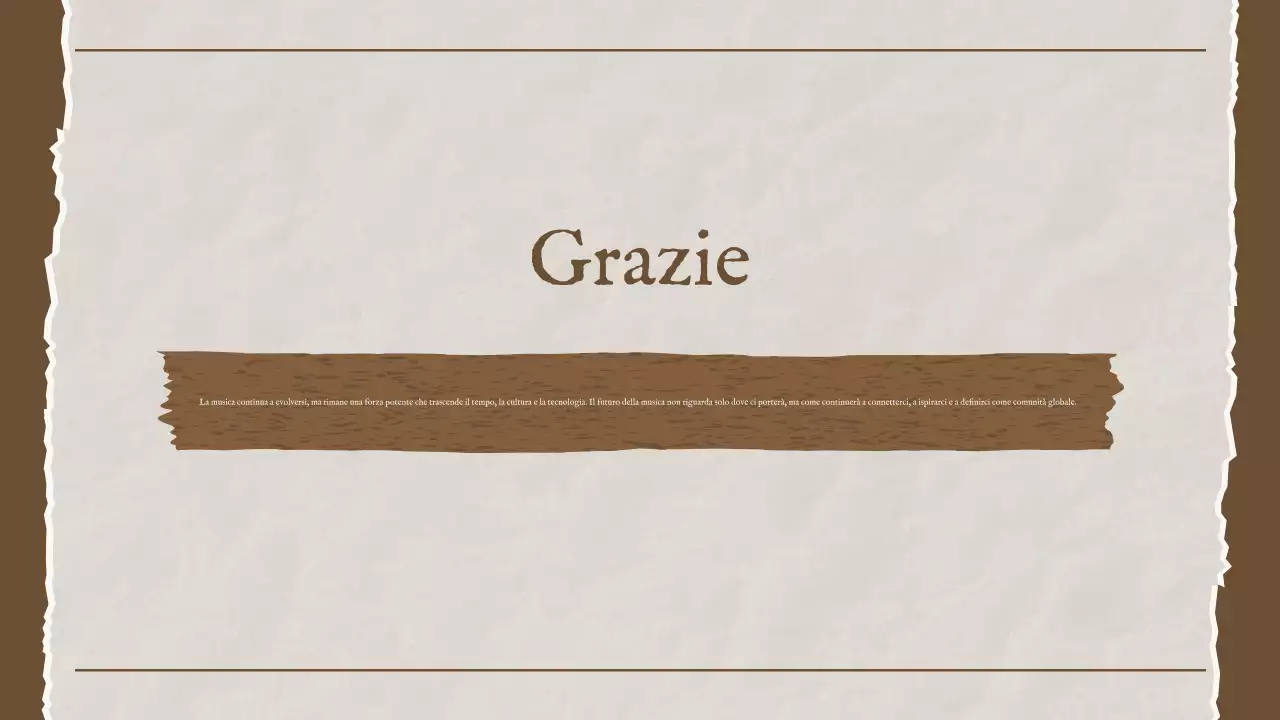 Storia della musica vintage marrone