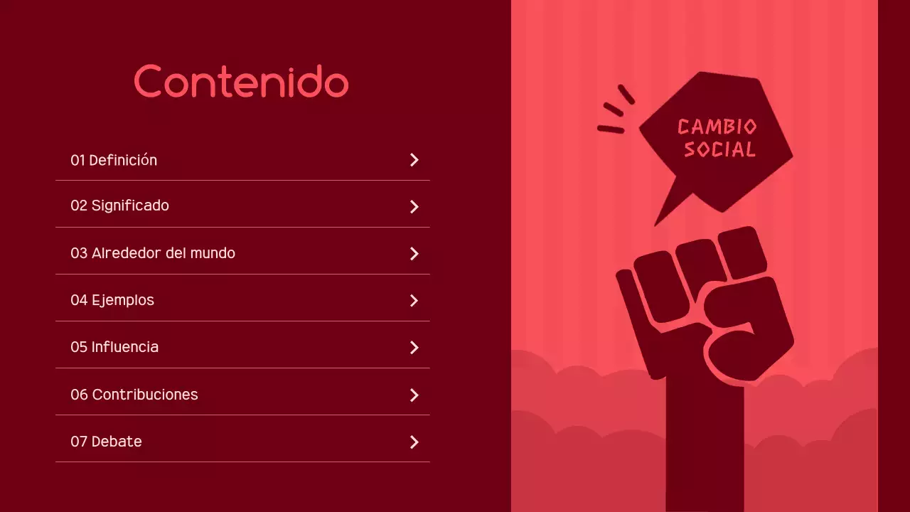 anuncio de activismo moderno rojo