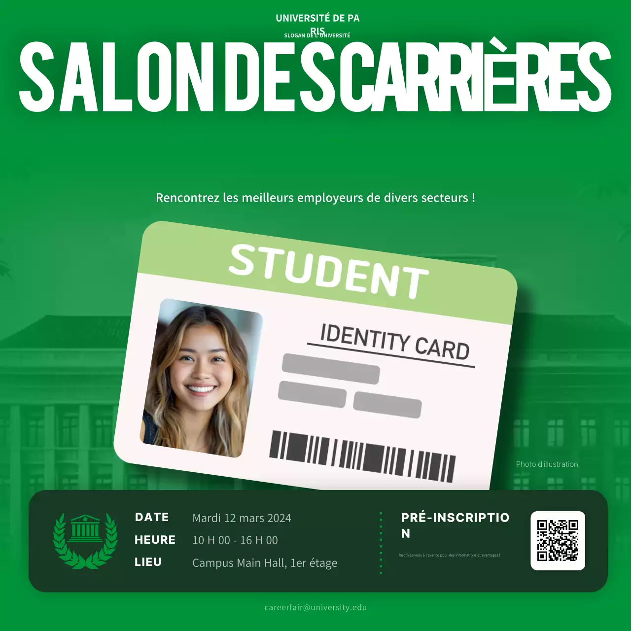 événement "green modern career" (carrière verte et moderne)