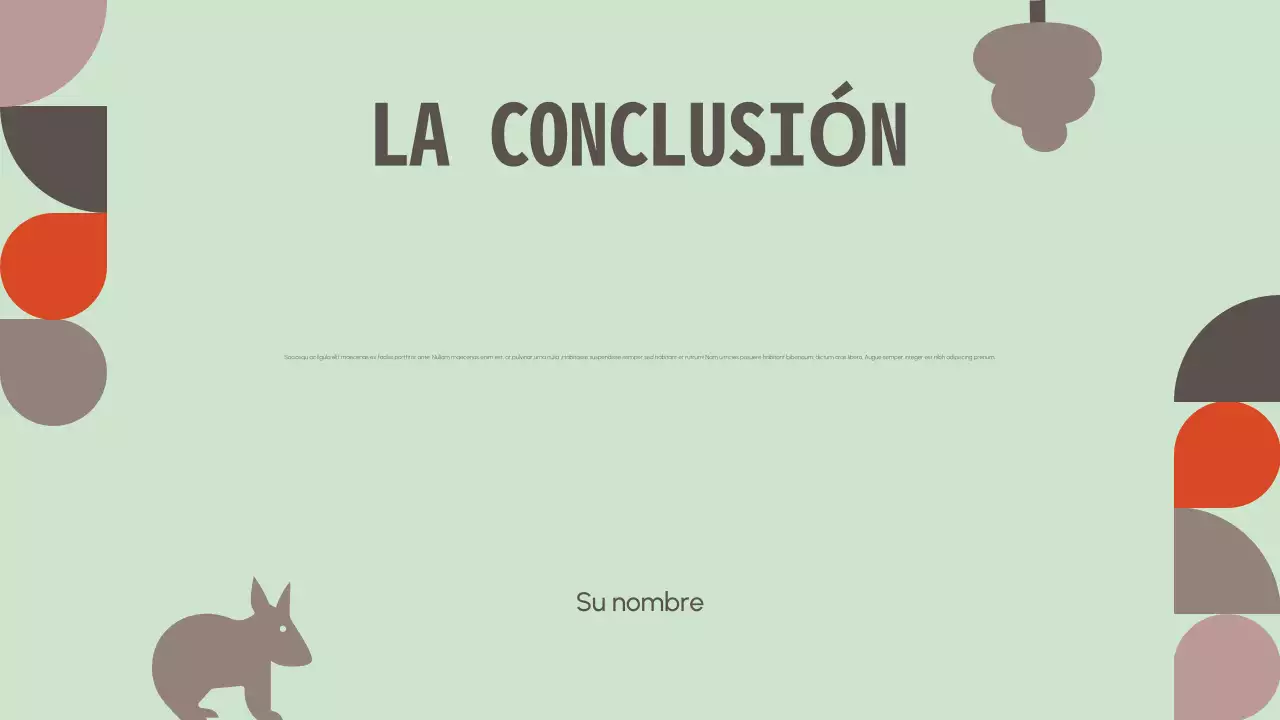 Presentación minimalista de una organización sin ánimo de lucro para la protección de la naturaleza