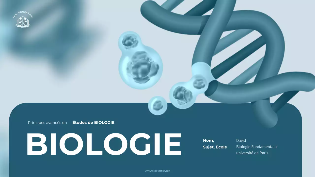 certificat de cours de biologie moderne sarcelle