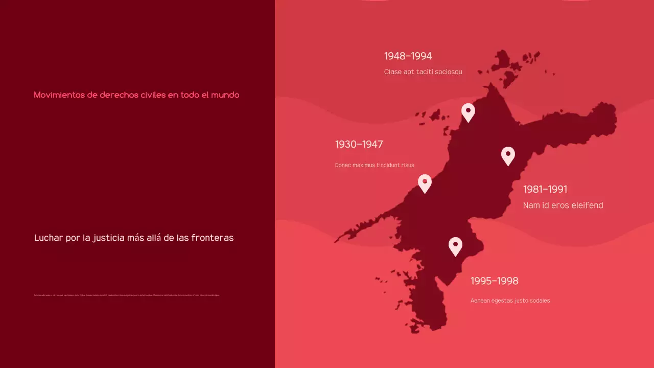 anuncio de activismo moderno rojo