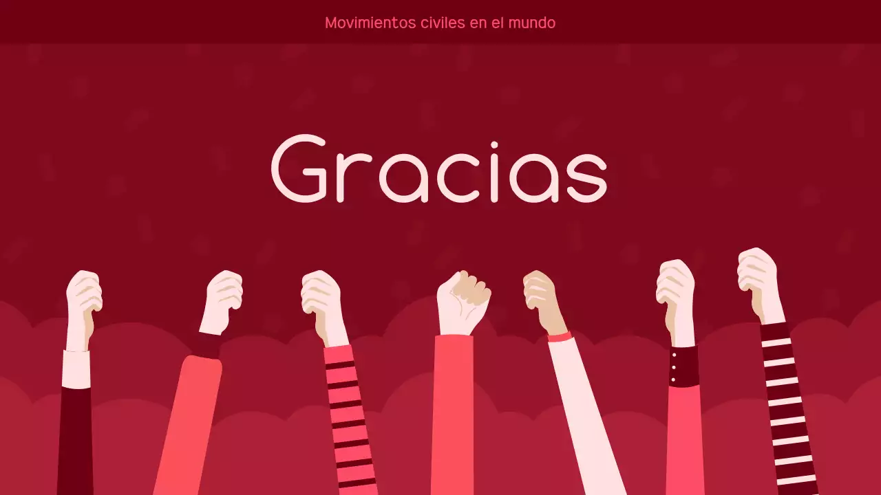 anuncio de activismo moderno rojo