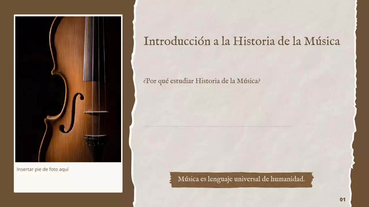 Brown Vintage Music Historia