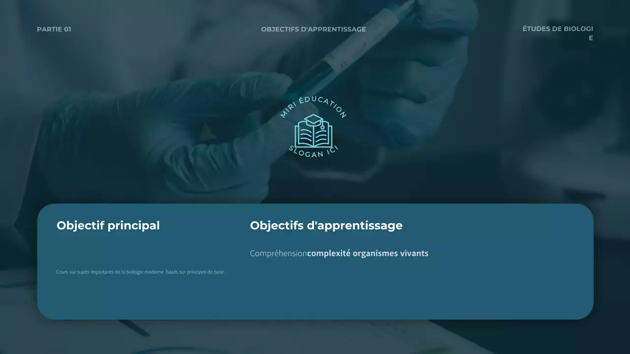 certificat de cours de biologie moderne sarcelle