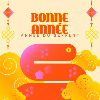 Affiche traditionnelle du Nouvel An