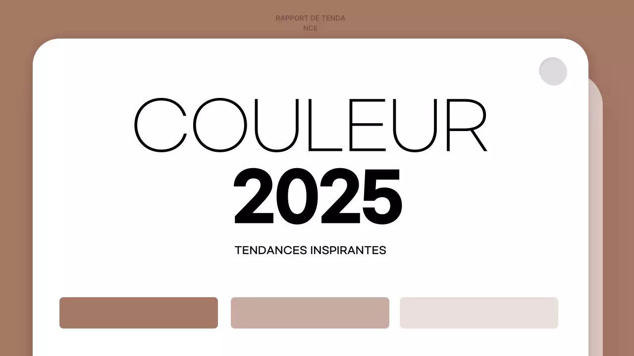 rapport sur les couleurs marron modernes