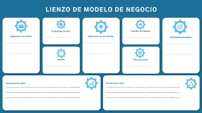 blue modern business plan layout