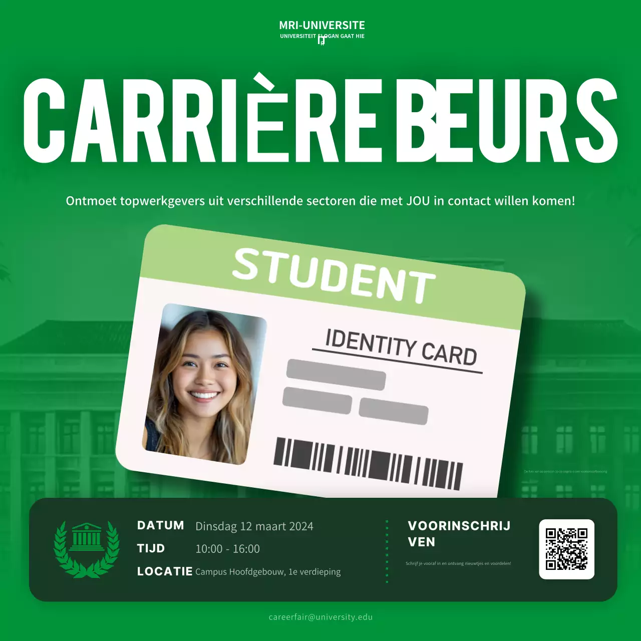 groen modern carrière-evenement