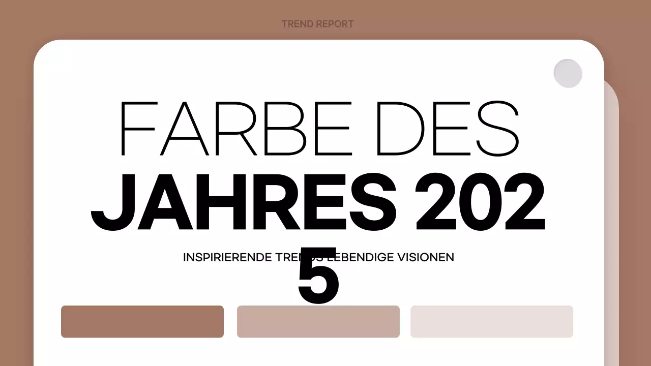 Braun moderne Farbe Bericht