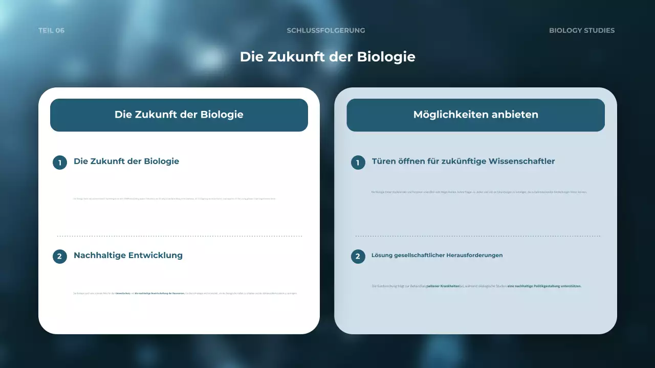 teal modern biology Kurszertifikat