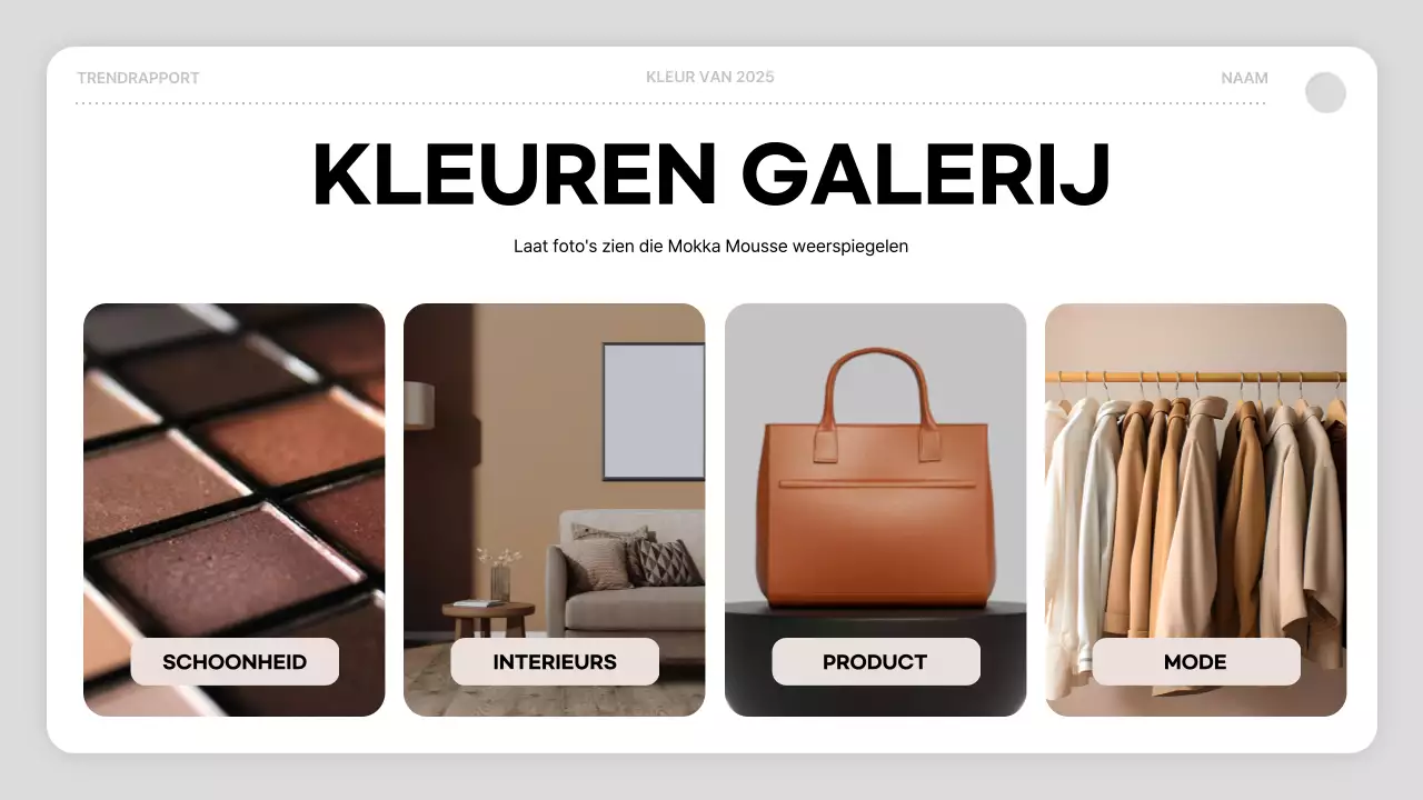 bruin modern kleurrapport