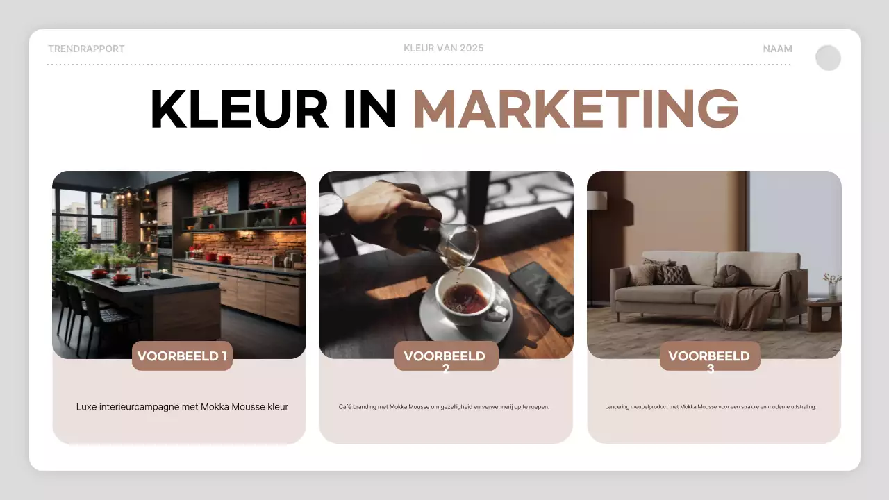 bruin modern kleurrapport