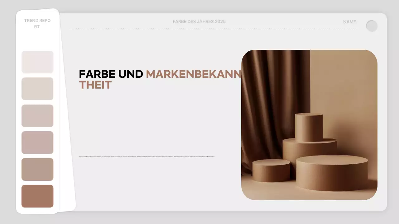 Braun moderne Farbe Bericht