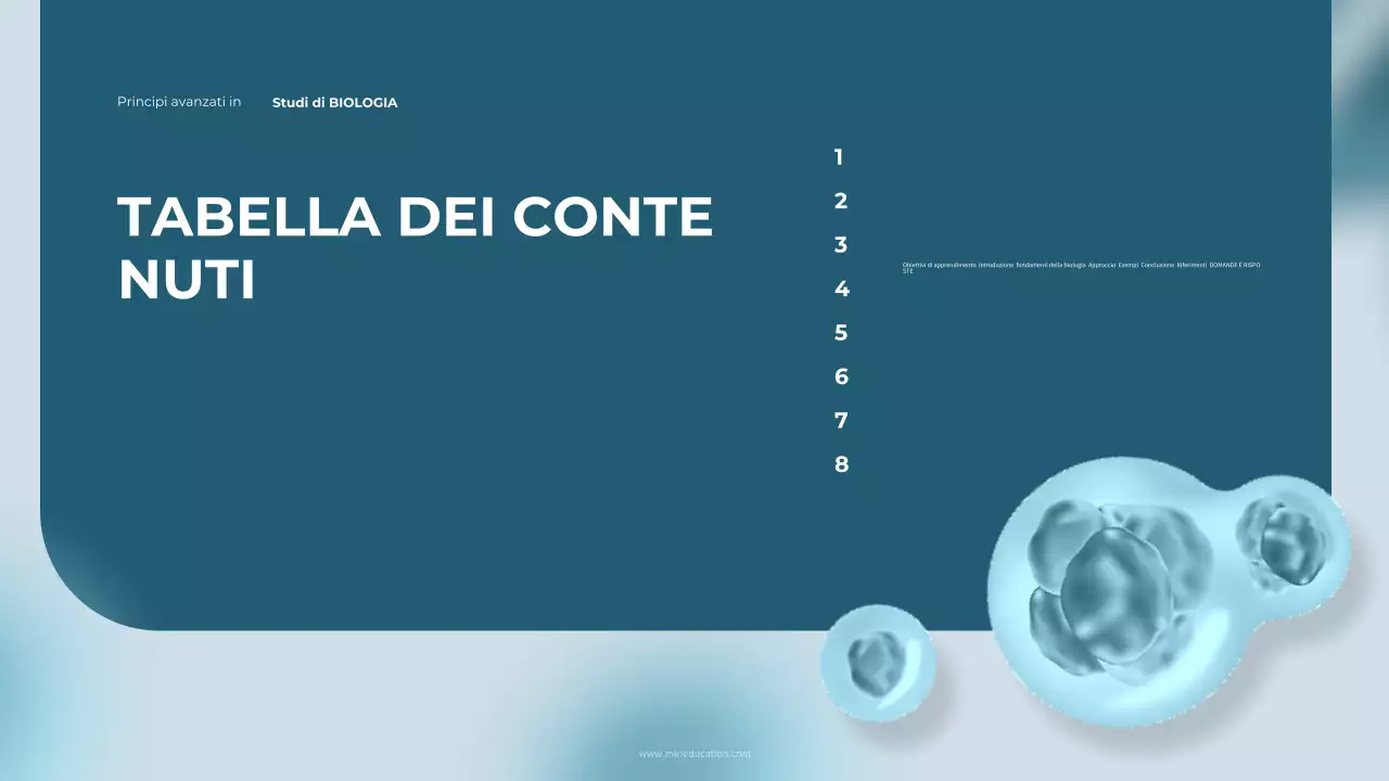 certificato del corso di biologia moderna teal