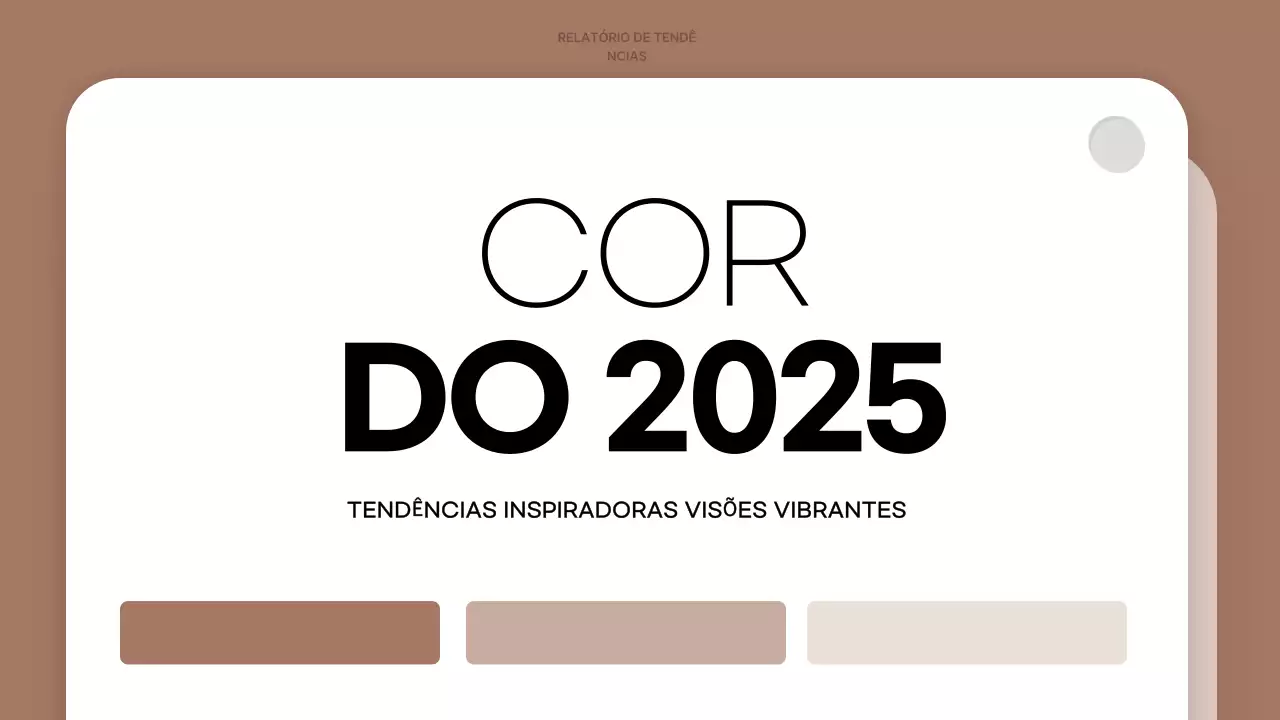 relatório de cores modernas castanhas