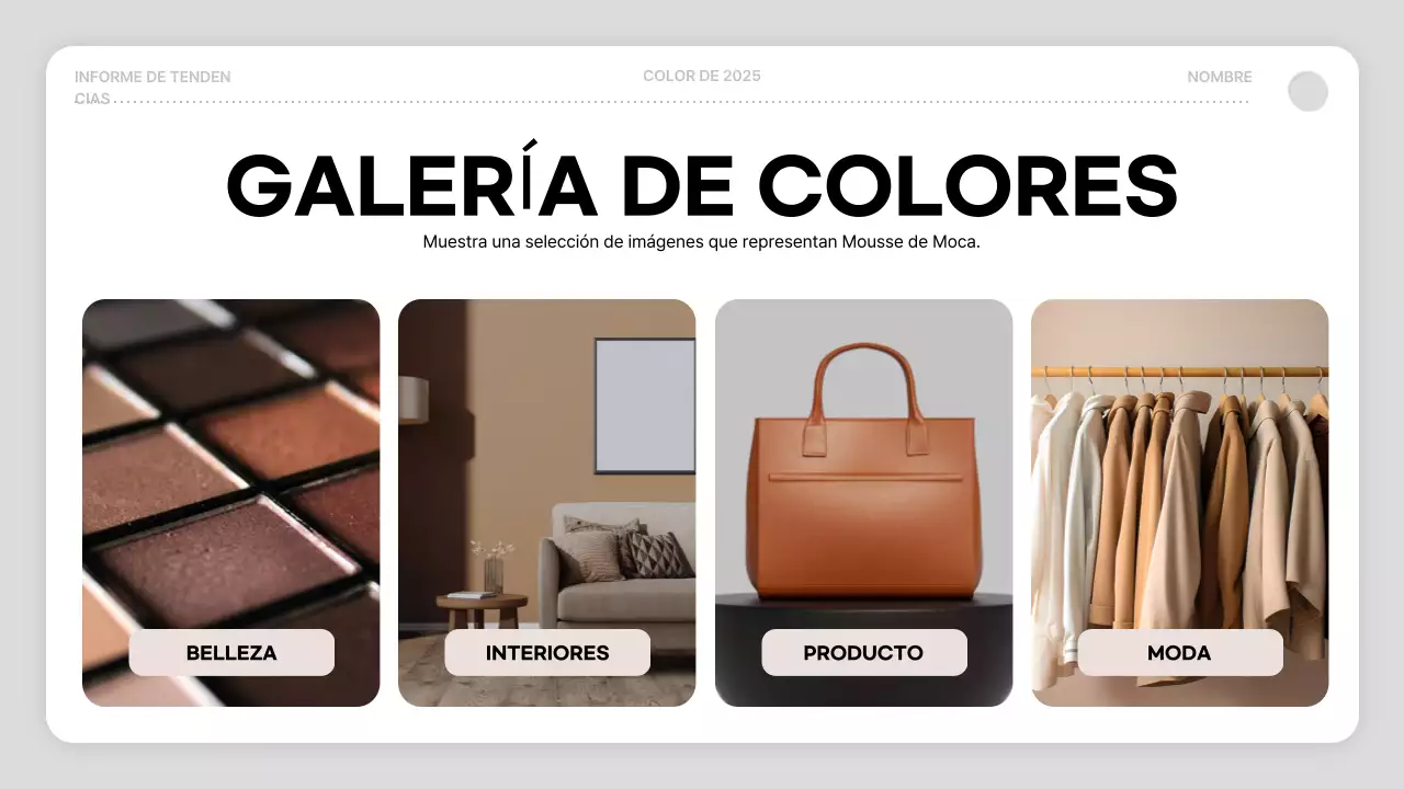 informe de color moderno marrón