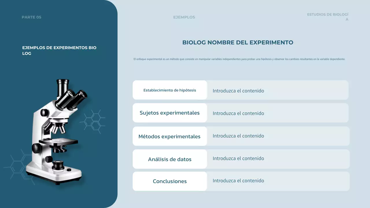 certificado del curso de biología moderna teal