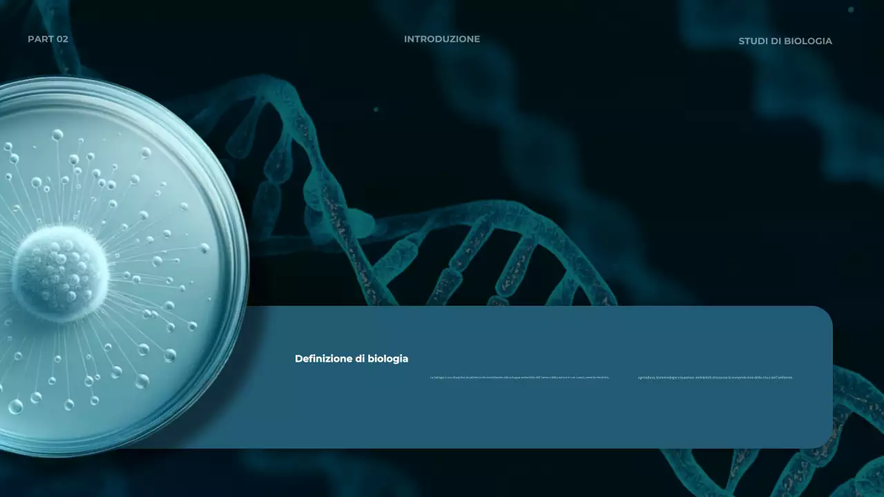 certificato del corso di biologia moderna teal