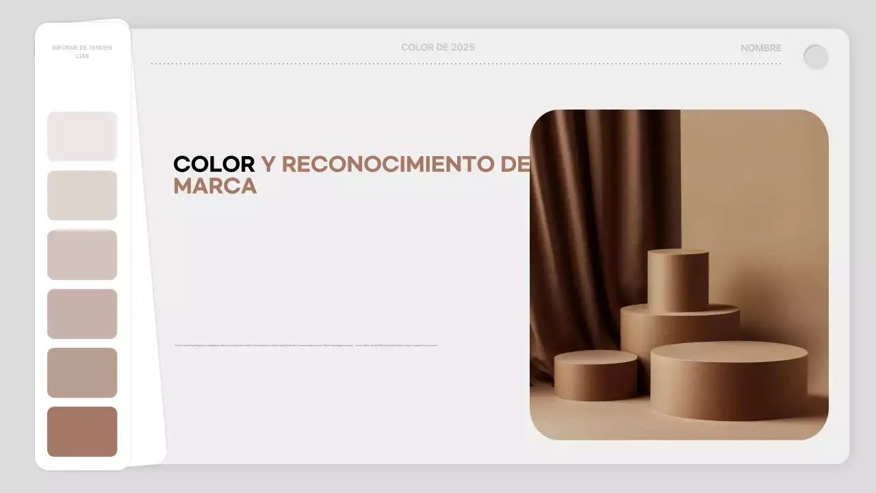 informe de color moderno marrón