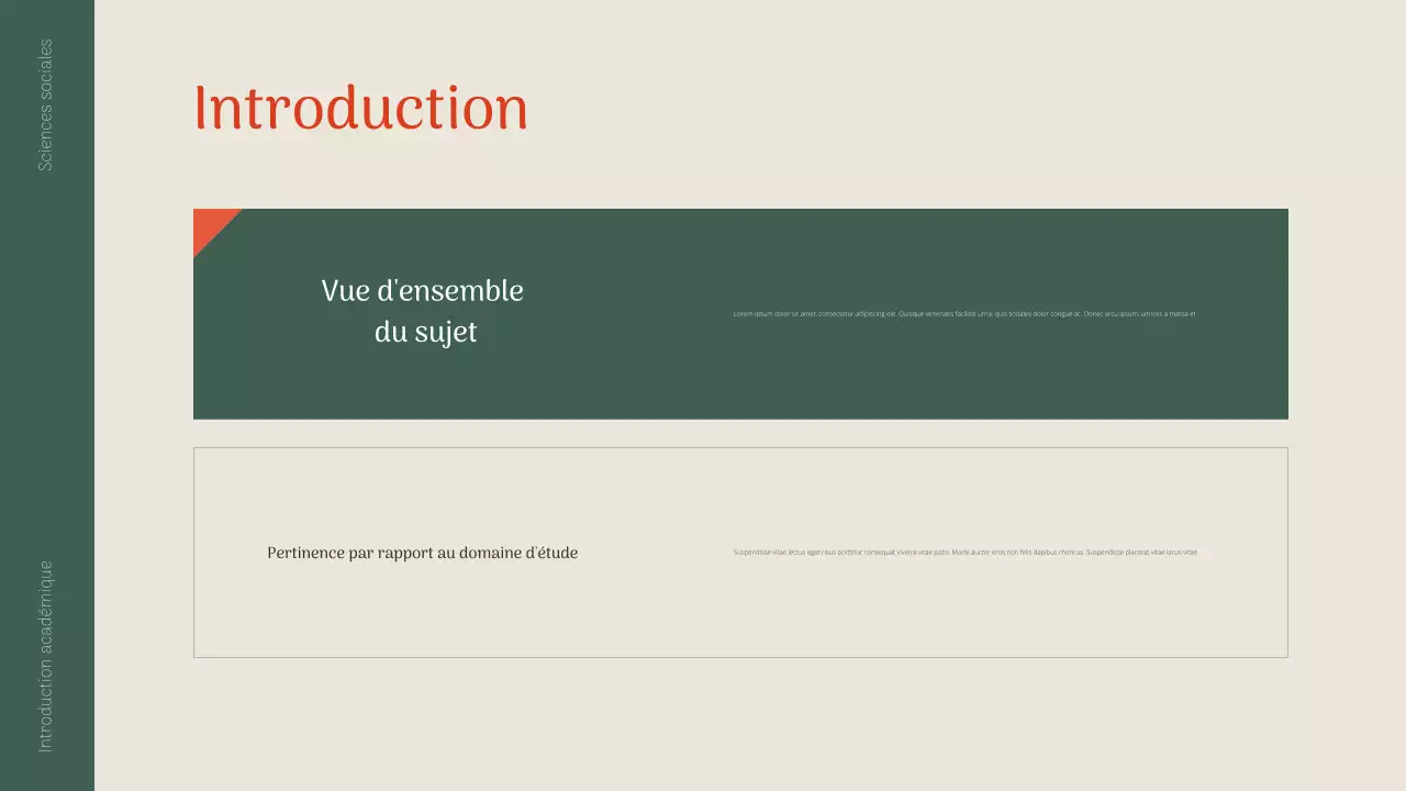 présentation académique green classic