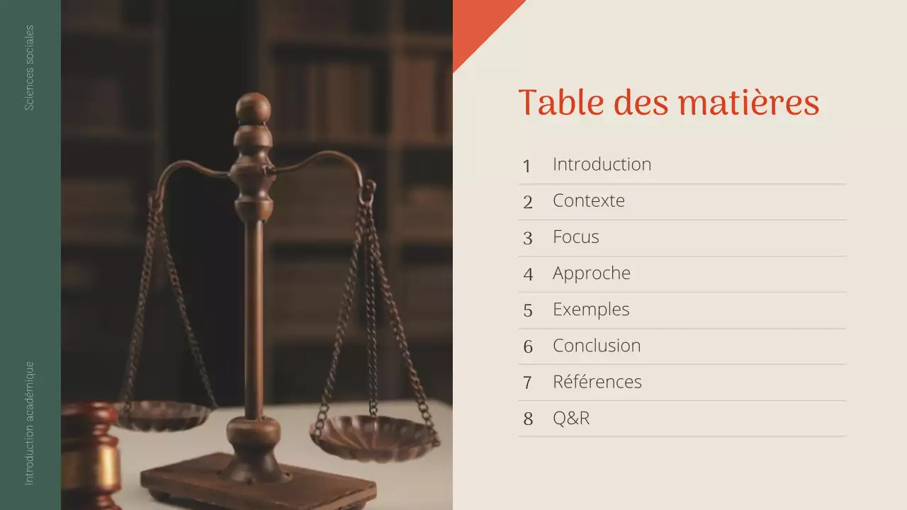 présentation académique green classic