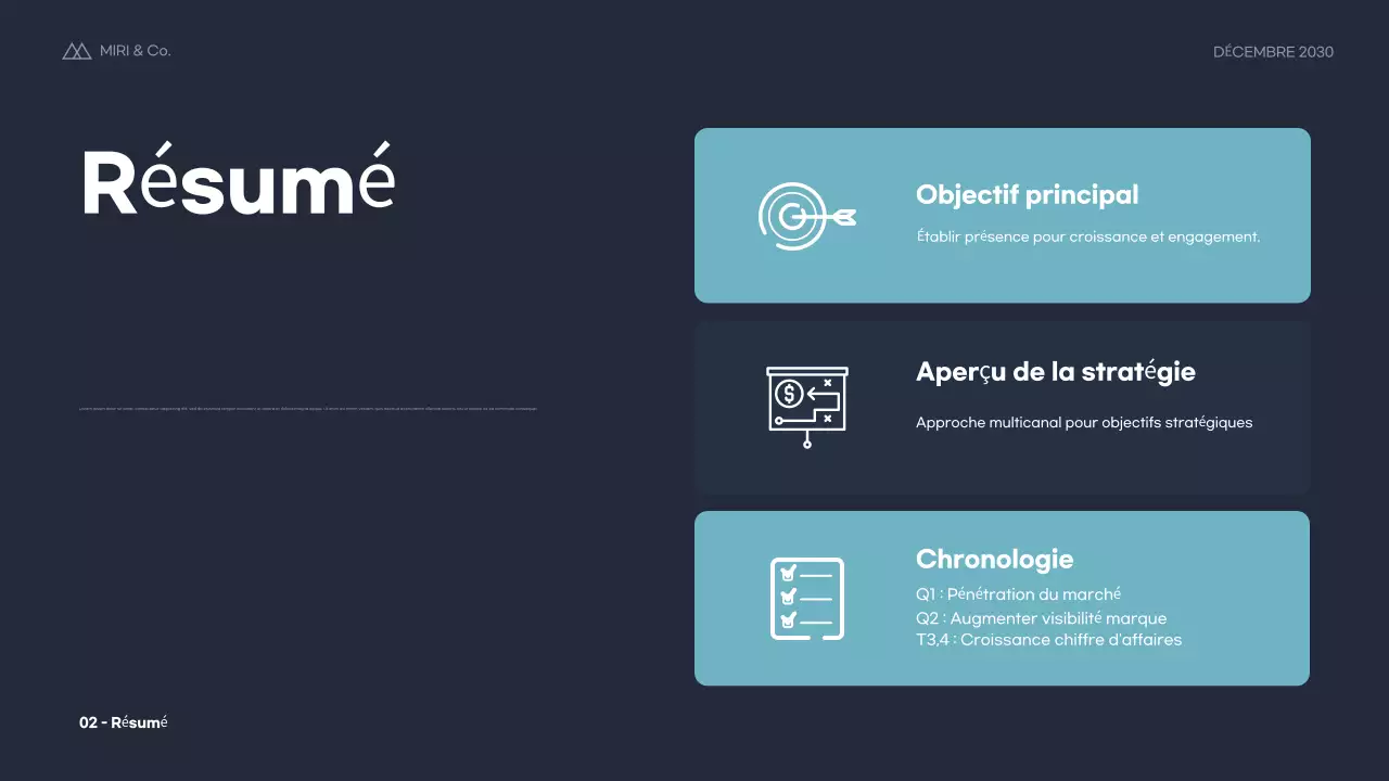 Plan d'affaires Blue Modern