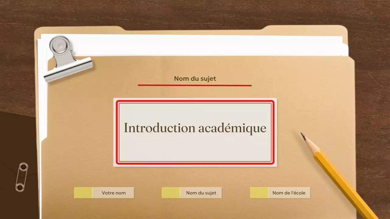 document académique classique beige